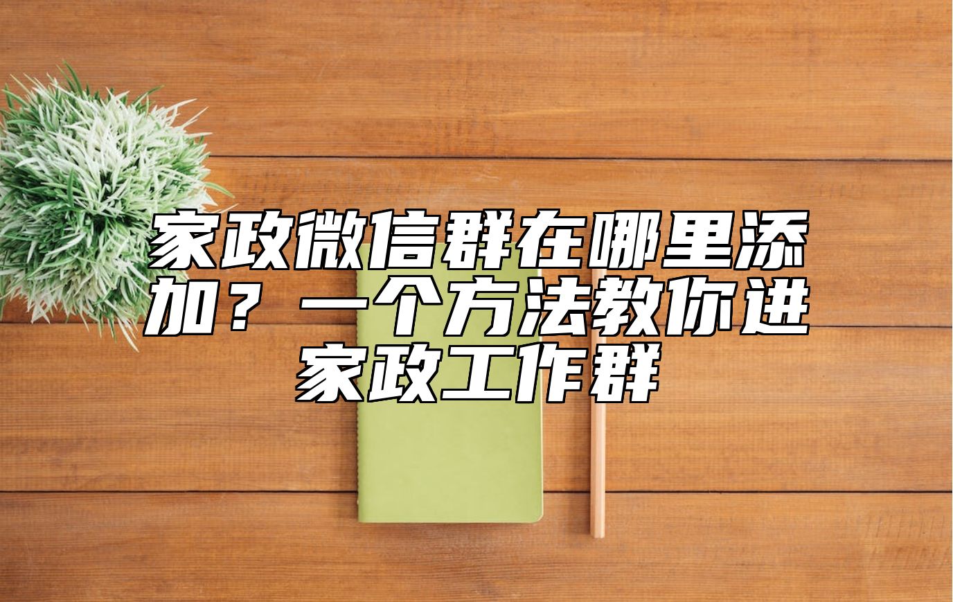 家政微信群在哪里添加？一个方法教你进家政工作群