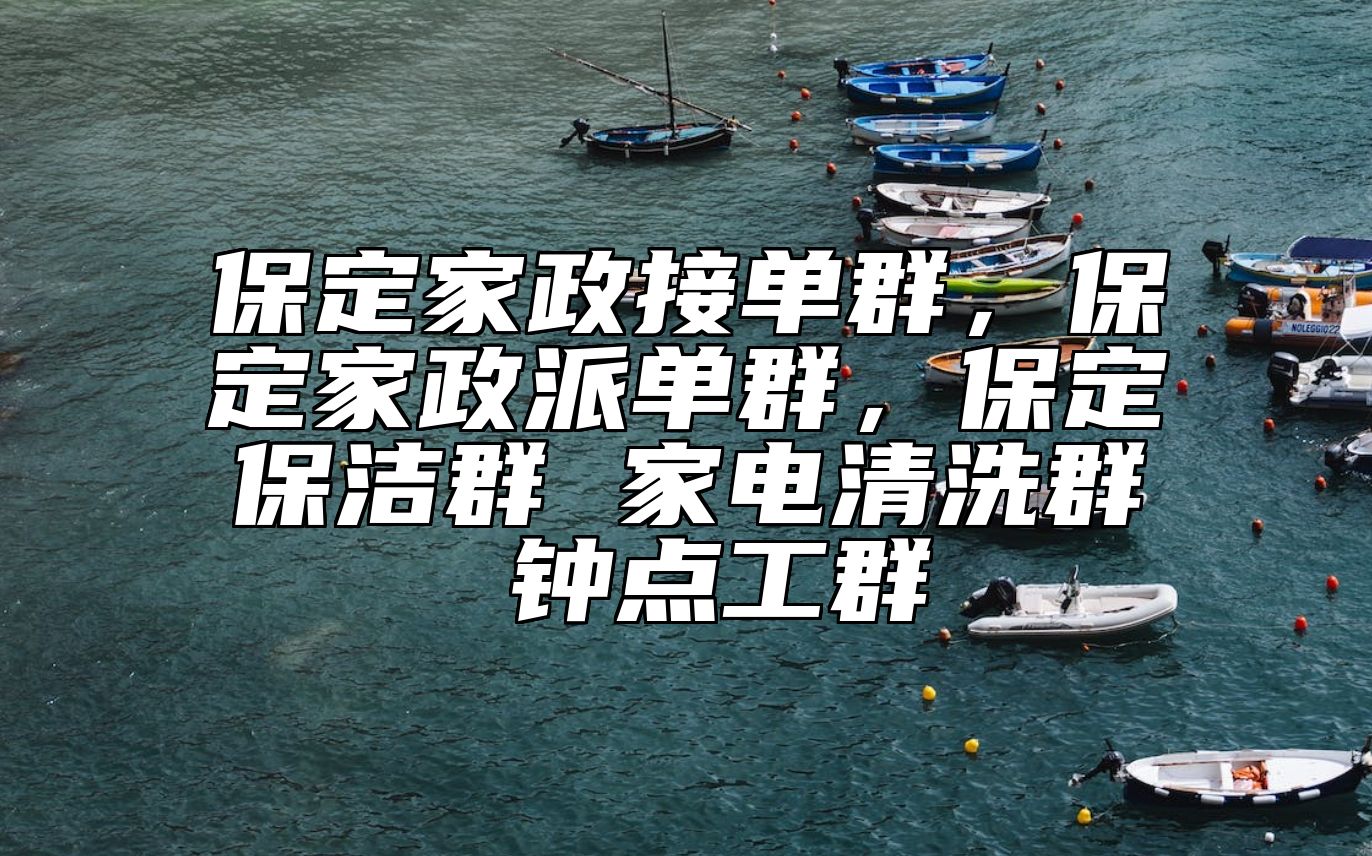 保定家政接单群，保定家政派单群，保定保洁群 家电清洗群 钟点工群