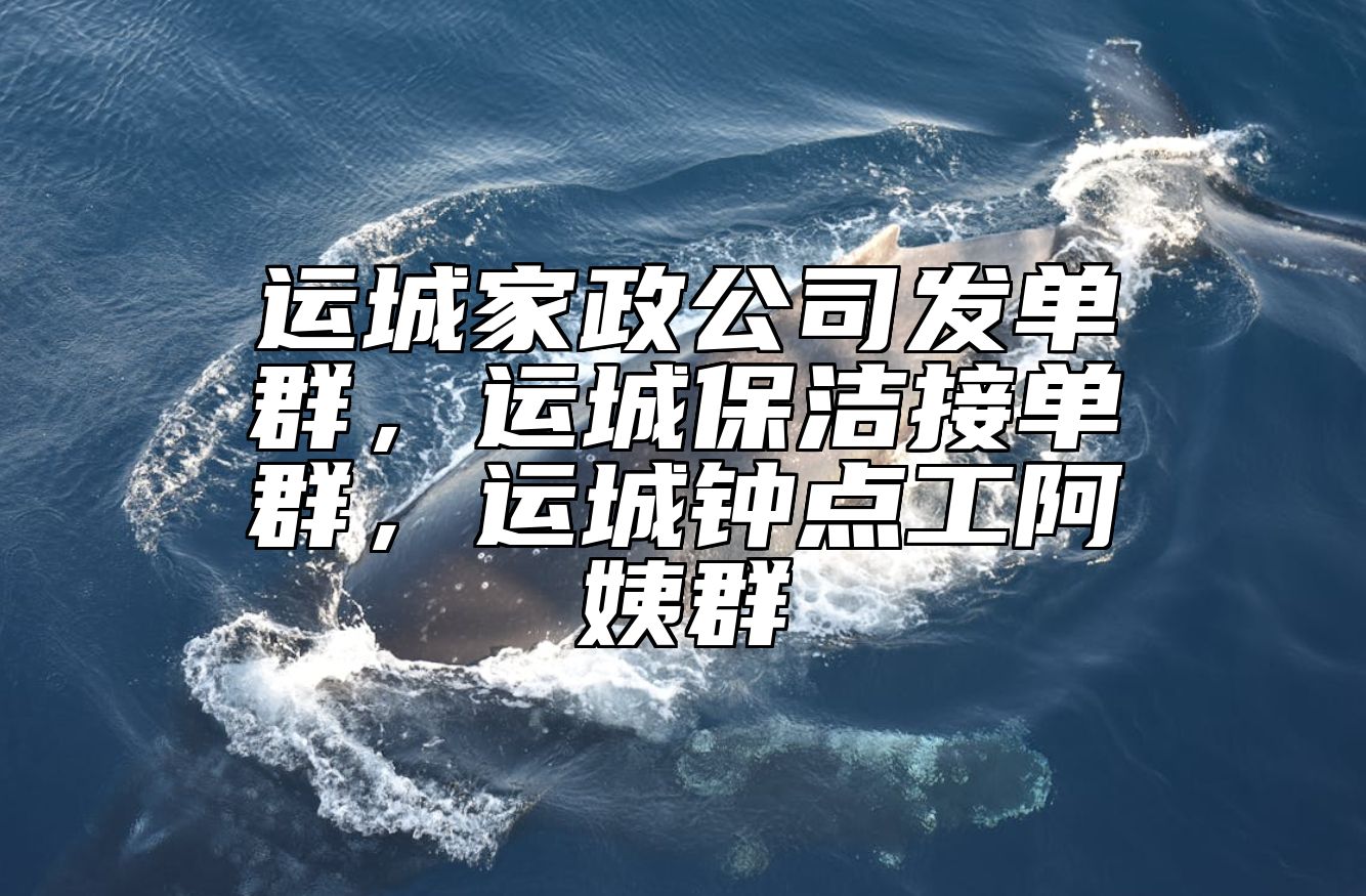 运城家政公司发单群，运城保洁接单群，运城钟点工阿姨群