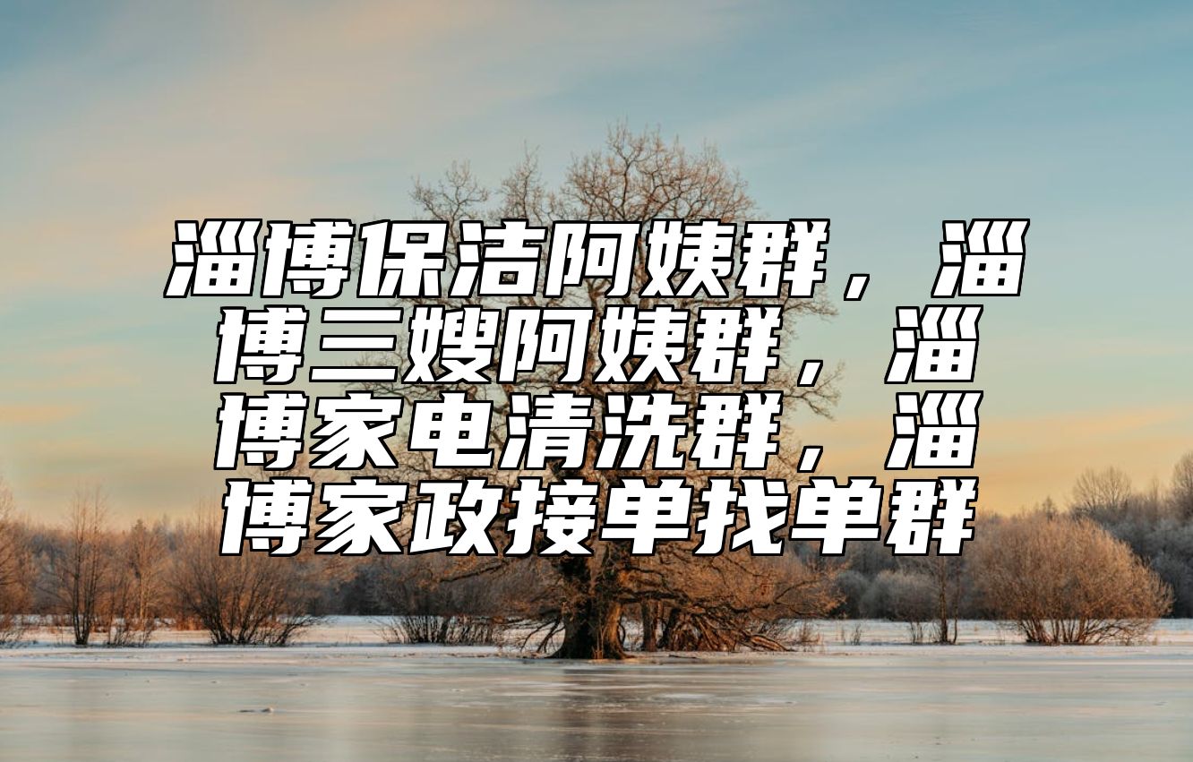 淄博保洁阿姨群，淄博三嫂阿姨群，淄博家电清洗群，淄博家政接单找单群